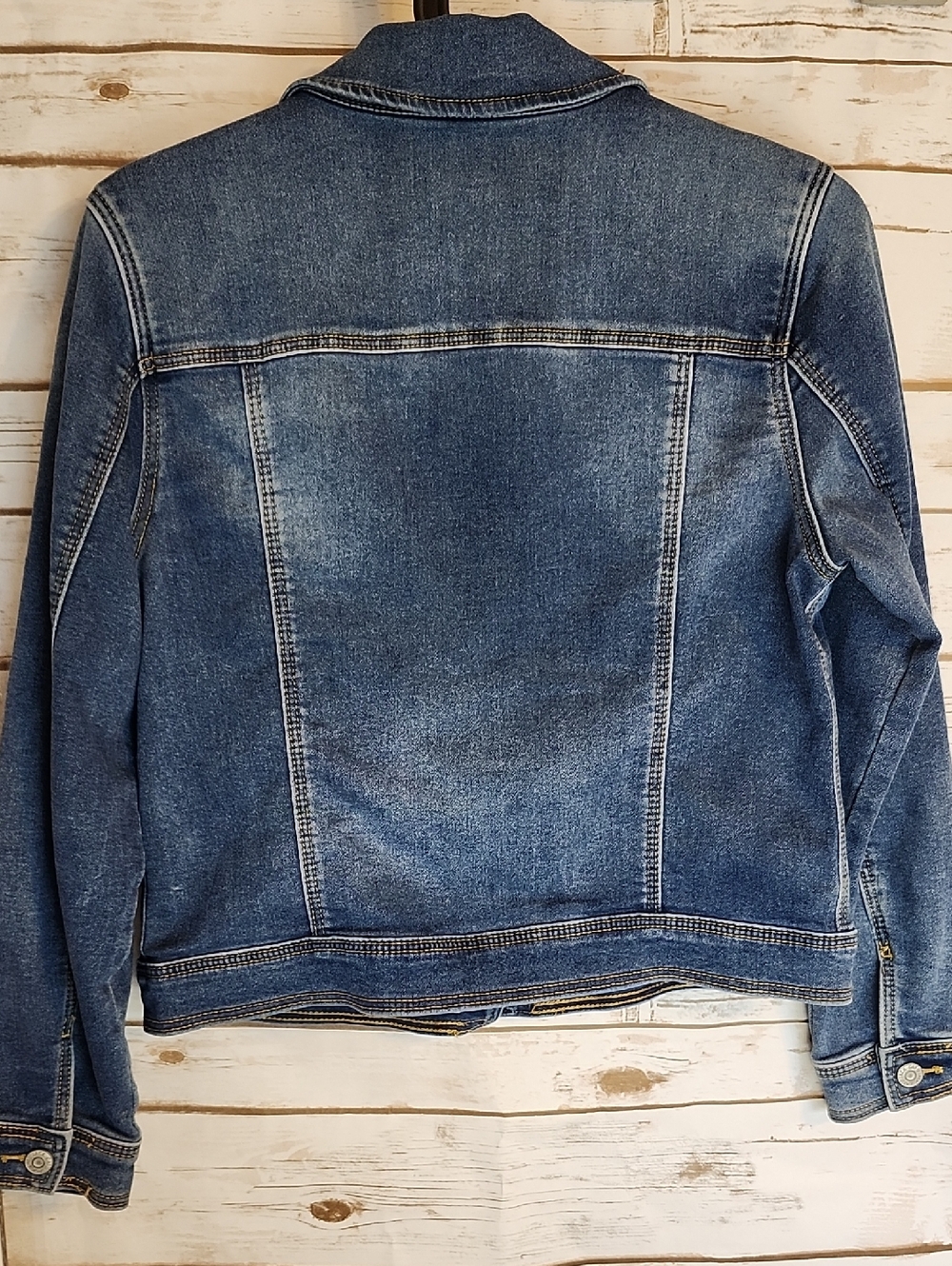 Cat & Jack Classic Medium Blue Denim Jacket Girls XL 14 - Picture 4 of 4